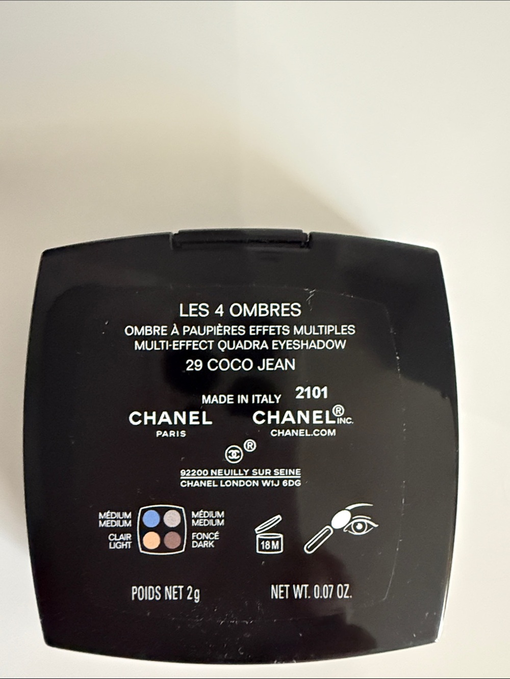 CHANEL Les 4 Ombres Eyeshadow Quad palette 29 COCO JEAN 2026 denim collection - Picture 9 of 9